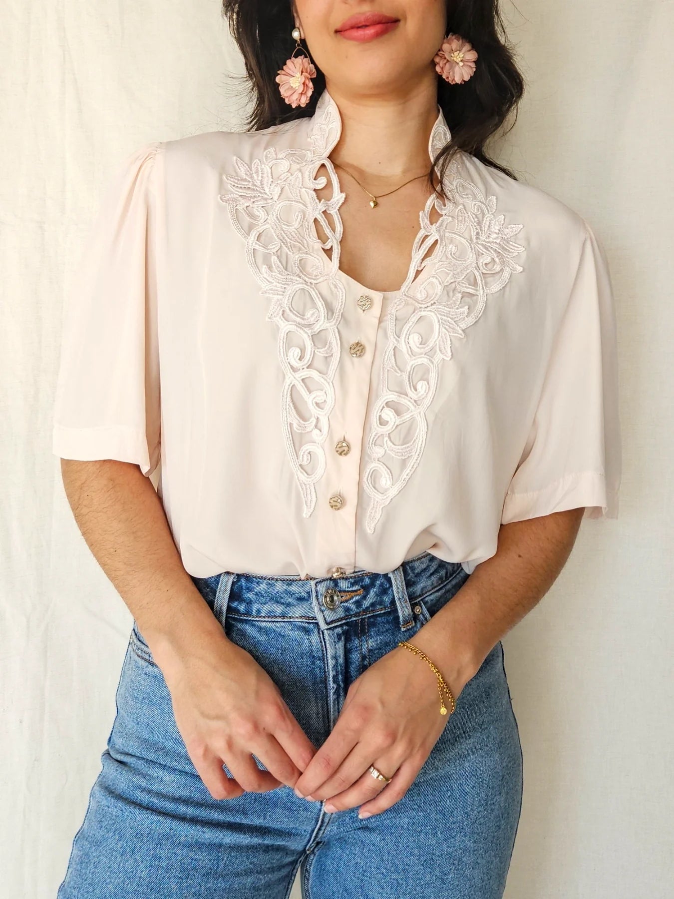 Vintage dames blouses in romantische stijl