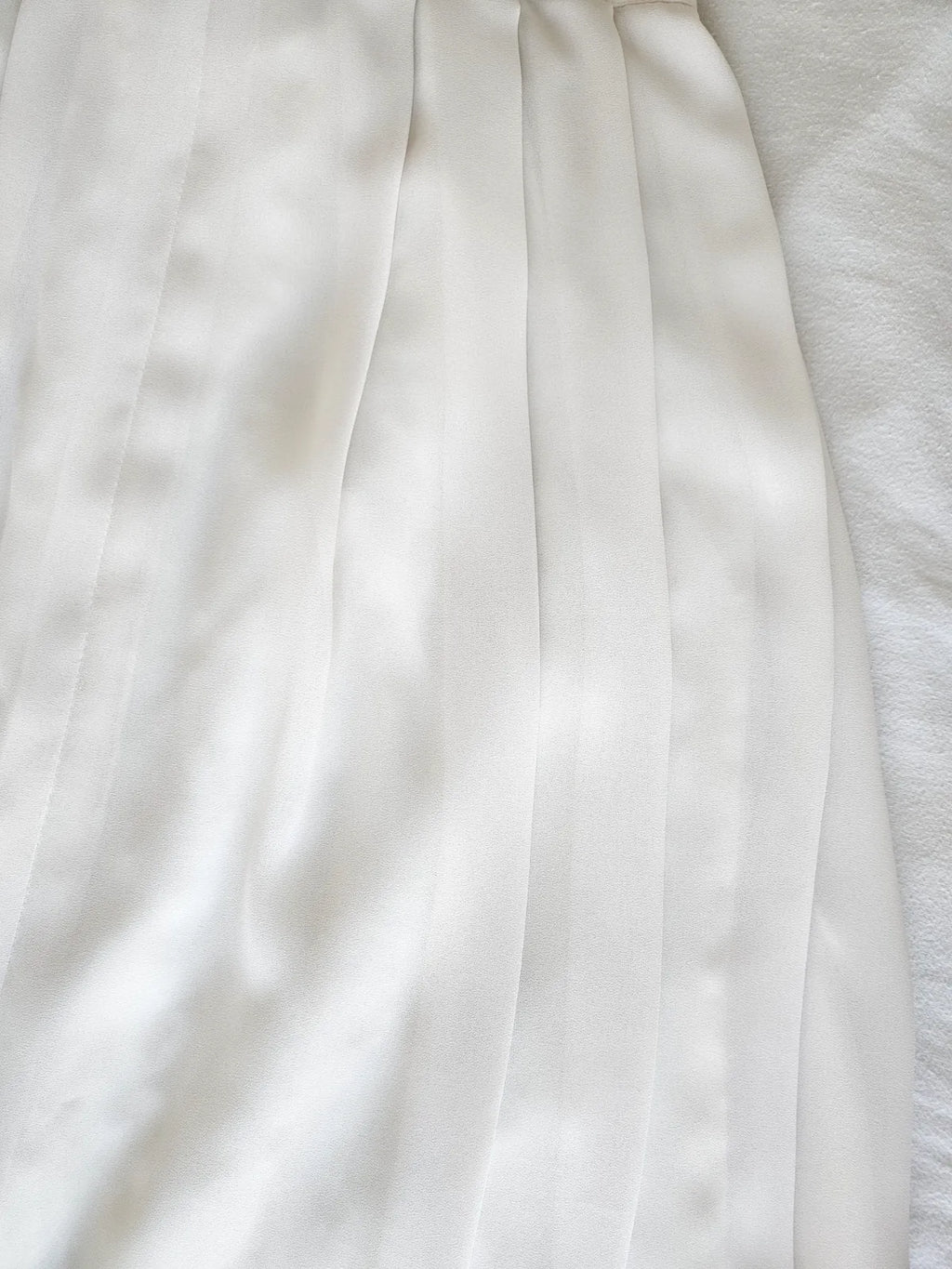 Chique witte vintage plooirok | XL