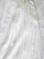 Chique witte vintage plooirok | XL