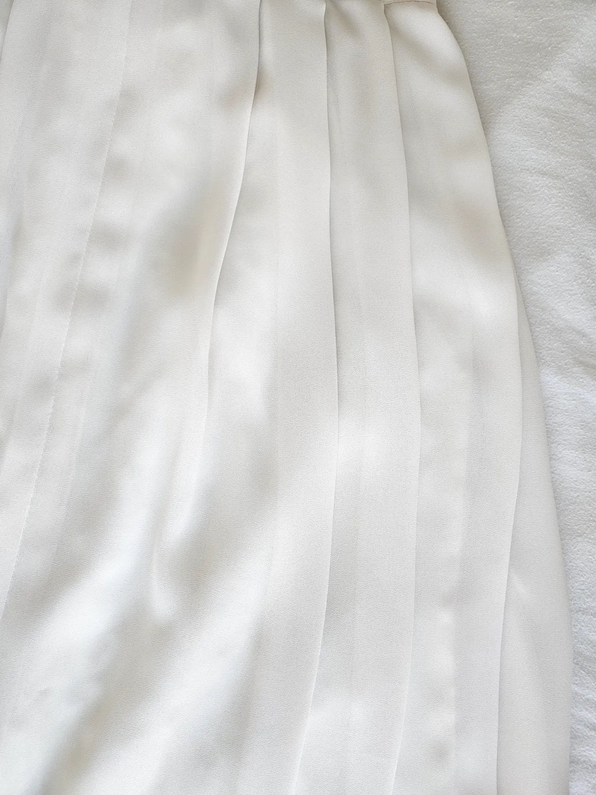 Chique witte vintage plooirok | XL