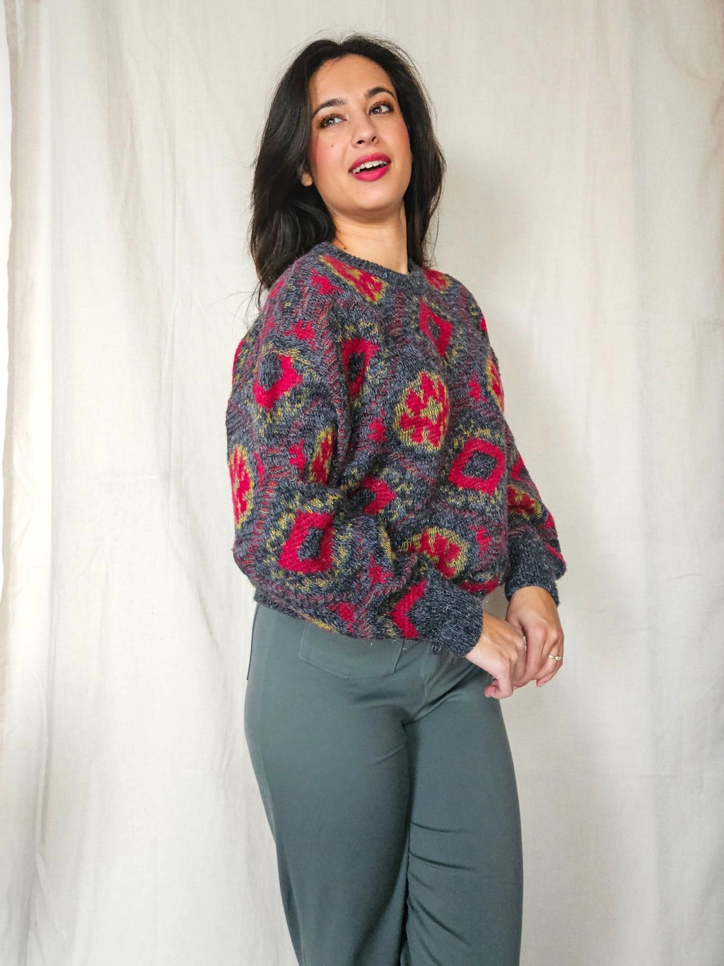 Simone - trui, wool blend | 3XL