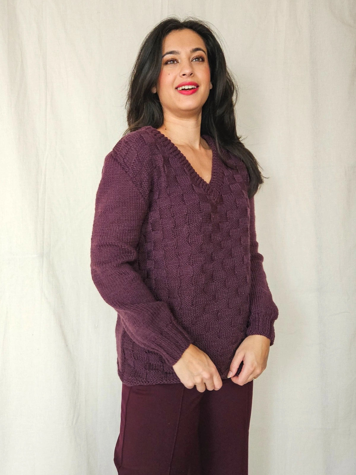 Selene - V-hals trui | XL