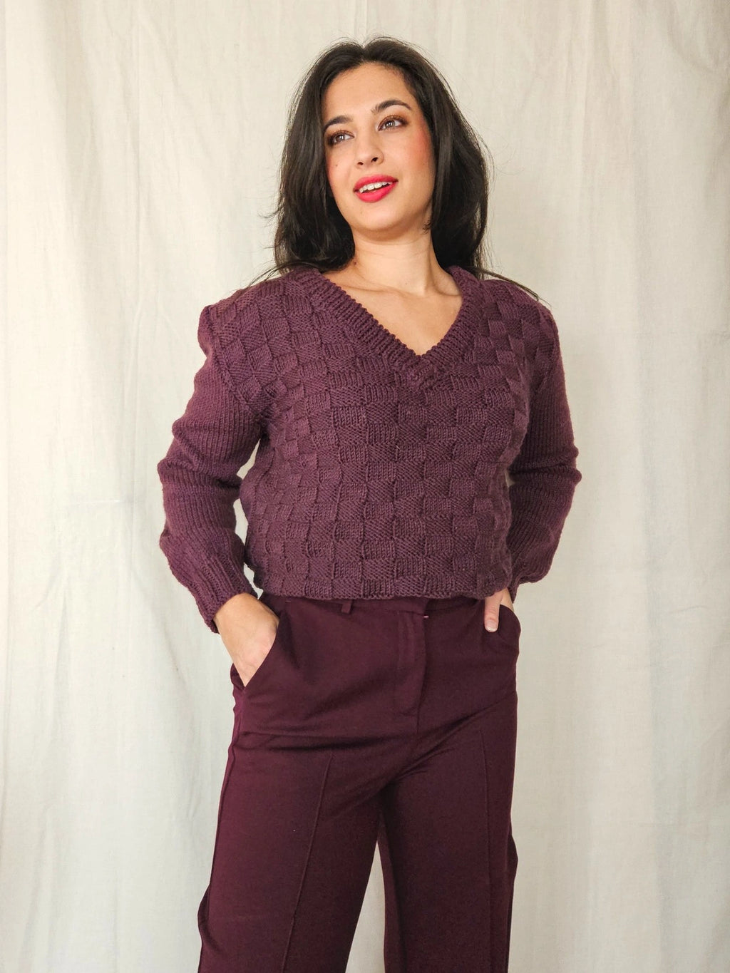 Selene - V-hals trui | XL