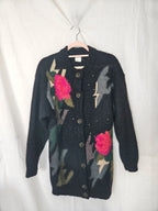 Hera - vest zwart, mohair | XL