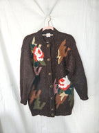 Hera - vest bruin, mohair | XL