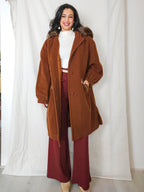 Artemis - wollen capuchon mantel | 3XL