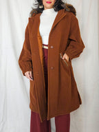 Artemis - wollen capuchon mantel | 3XL