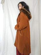 Artemis - wollen capuchon mantel | 3XL