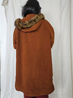 Artemis - wollen capuchon mantel | 3XL