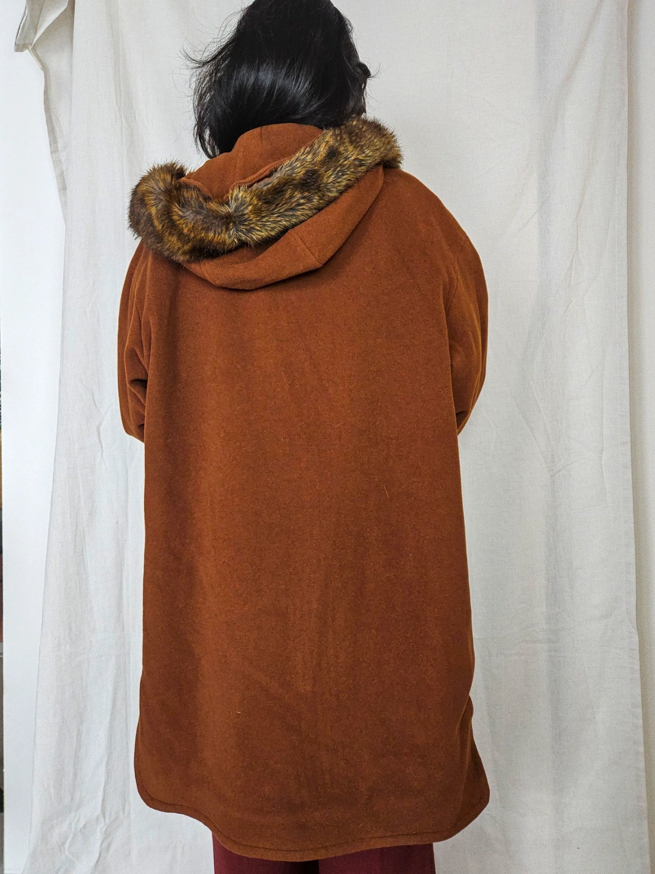 Artemis - wollen capuchon mantel | 3XL