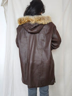 Jofama - gewatteerde leren jas | L