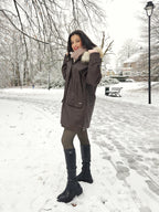 Jofama - gewatteerde leren jas | L