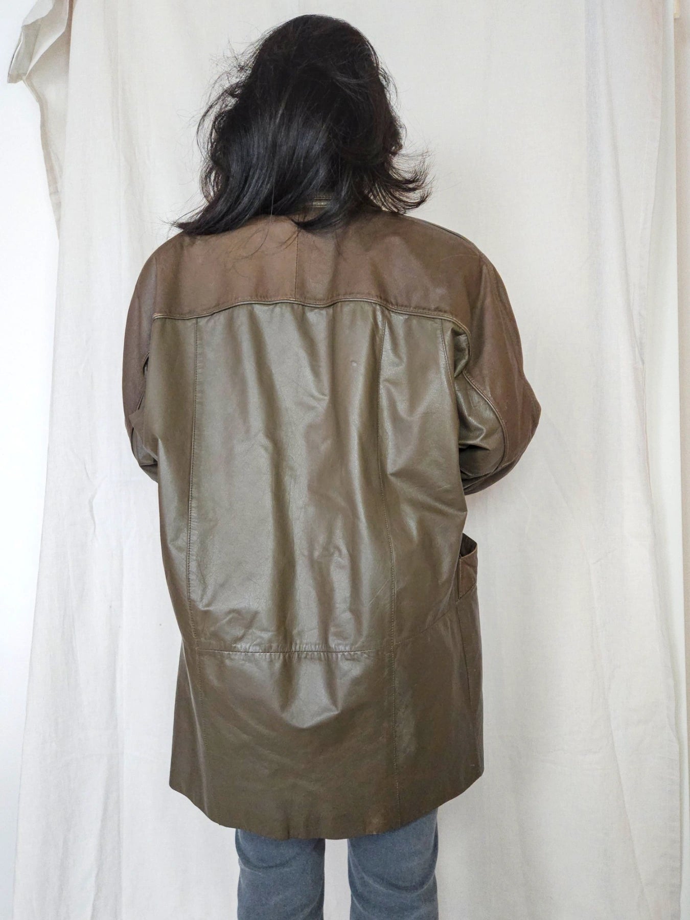 Norma - lichtbruine leren jacket | 2XL