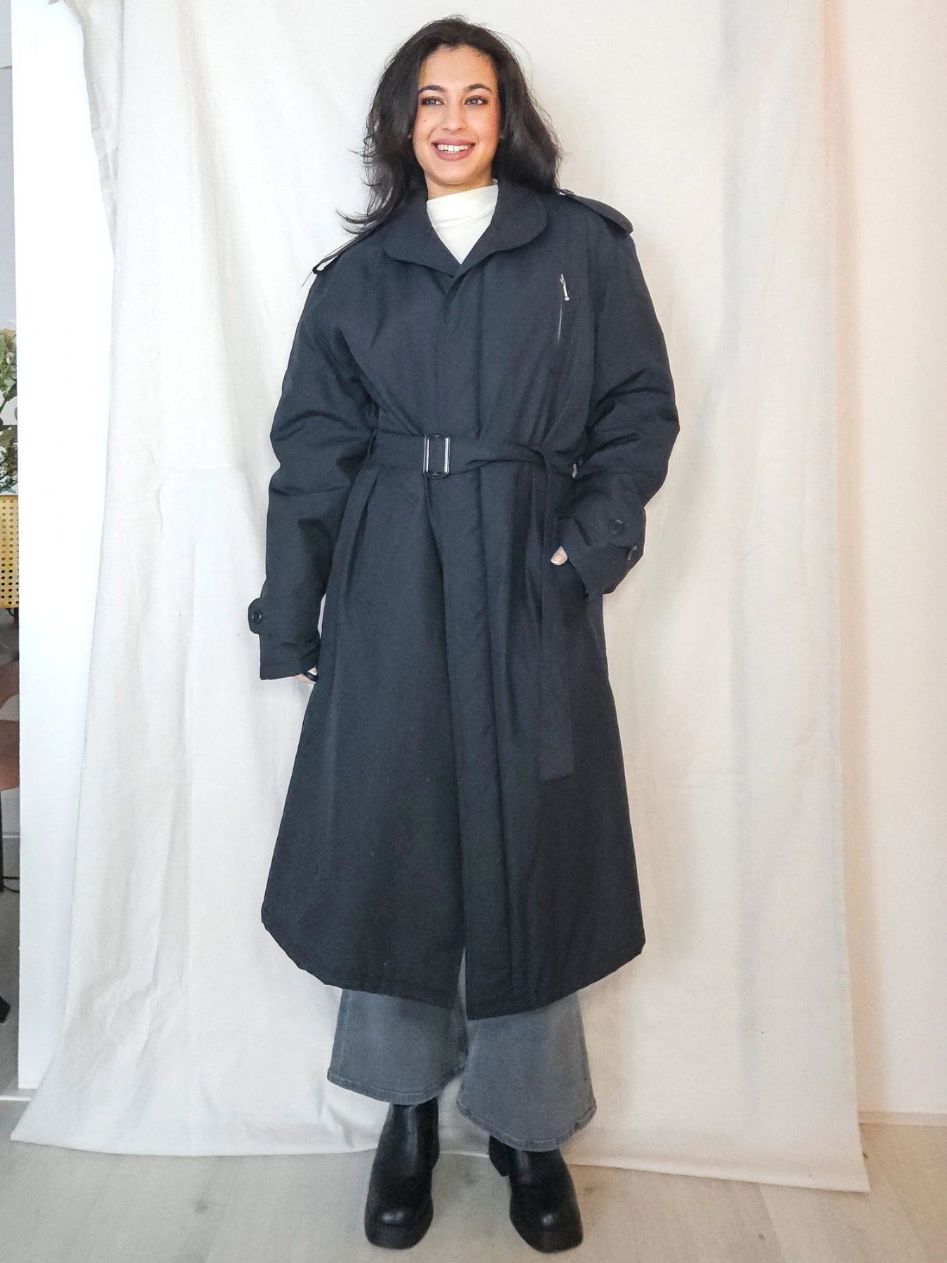 Mare - gewatteerde trenchcoat | 4XL
