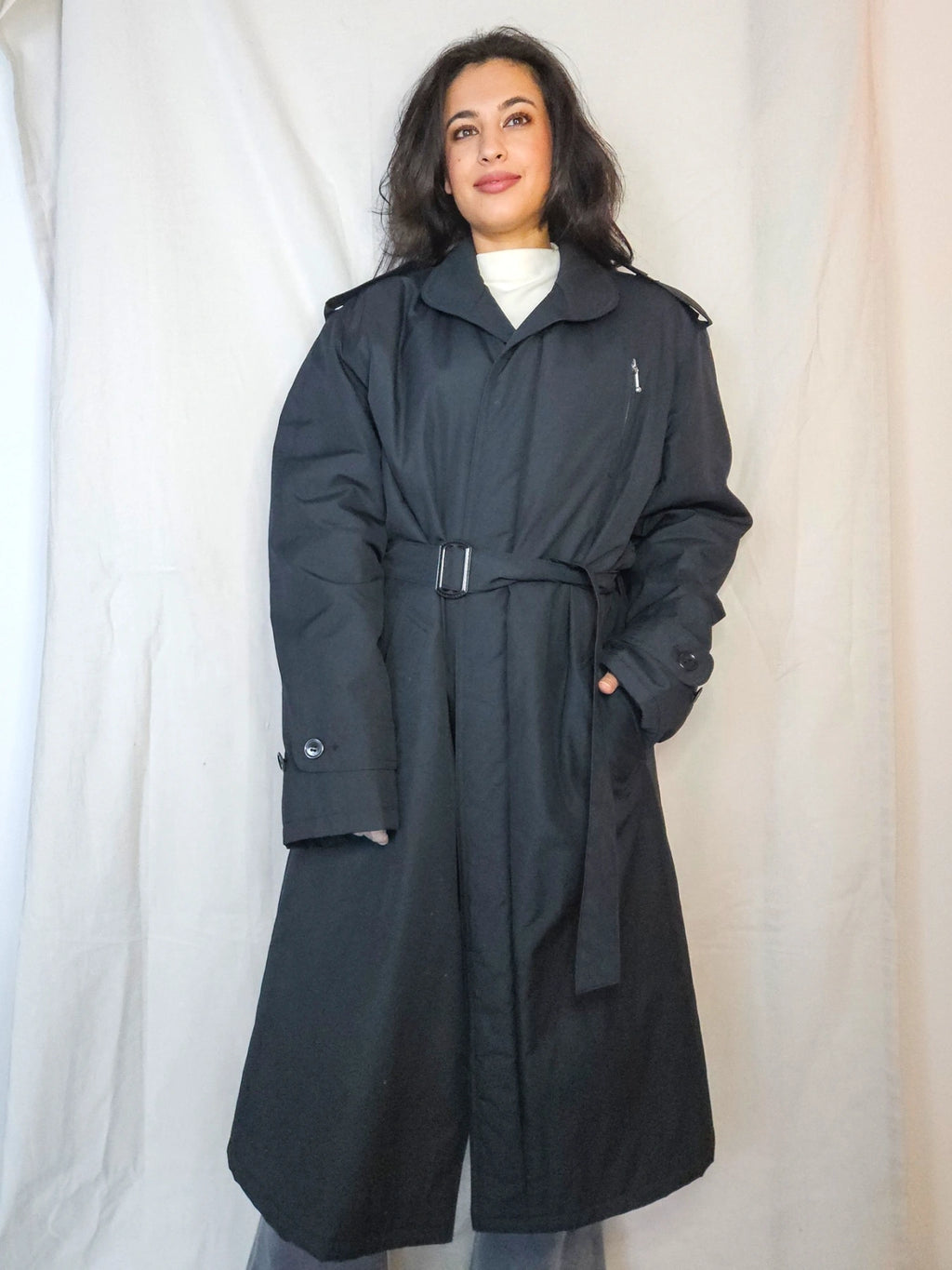 Mare - gewatteerde trenchcoat | 4XL