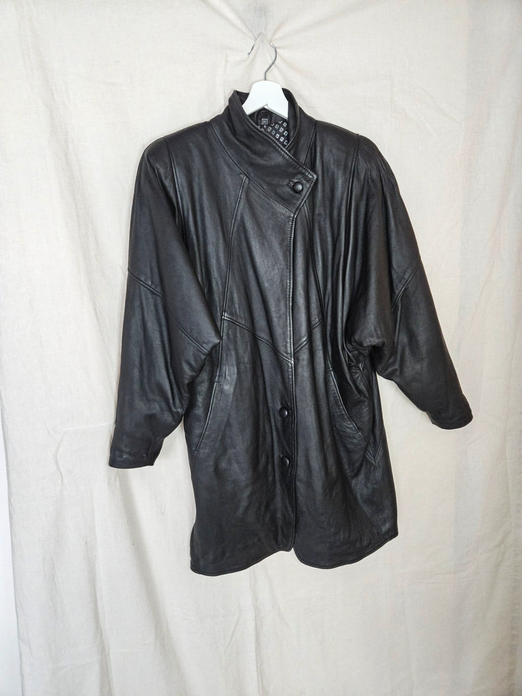 Bat - zwarte leren jas | L