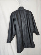 Bat - zwarte leren jas | L