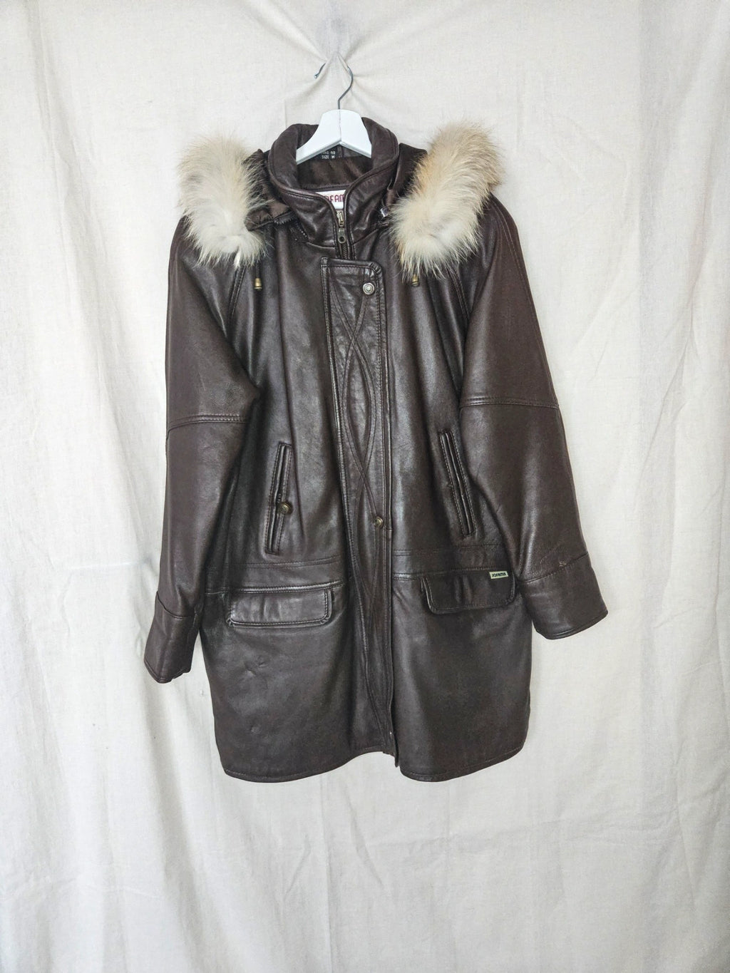 Jofama - gewatteerde leren jas | L