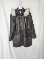 Jofama - gewatteerde leren jas | L