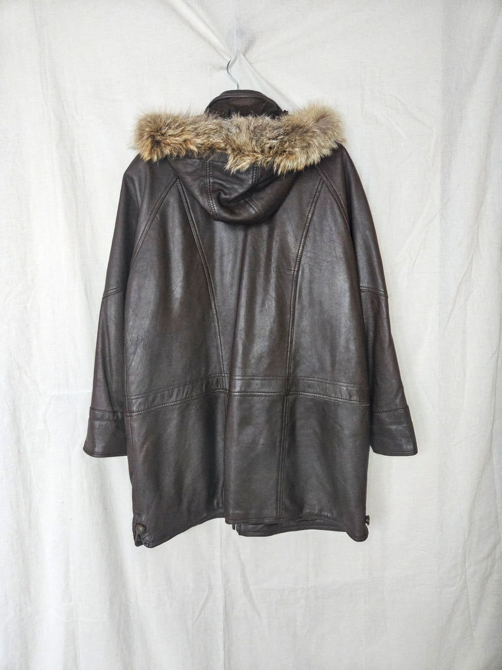 Jofama - gewatteerde leren jas | L