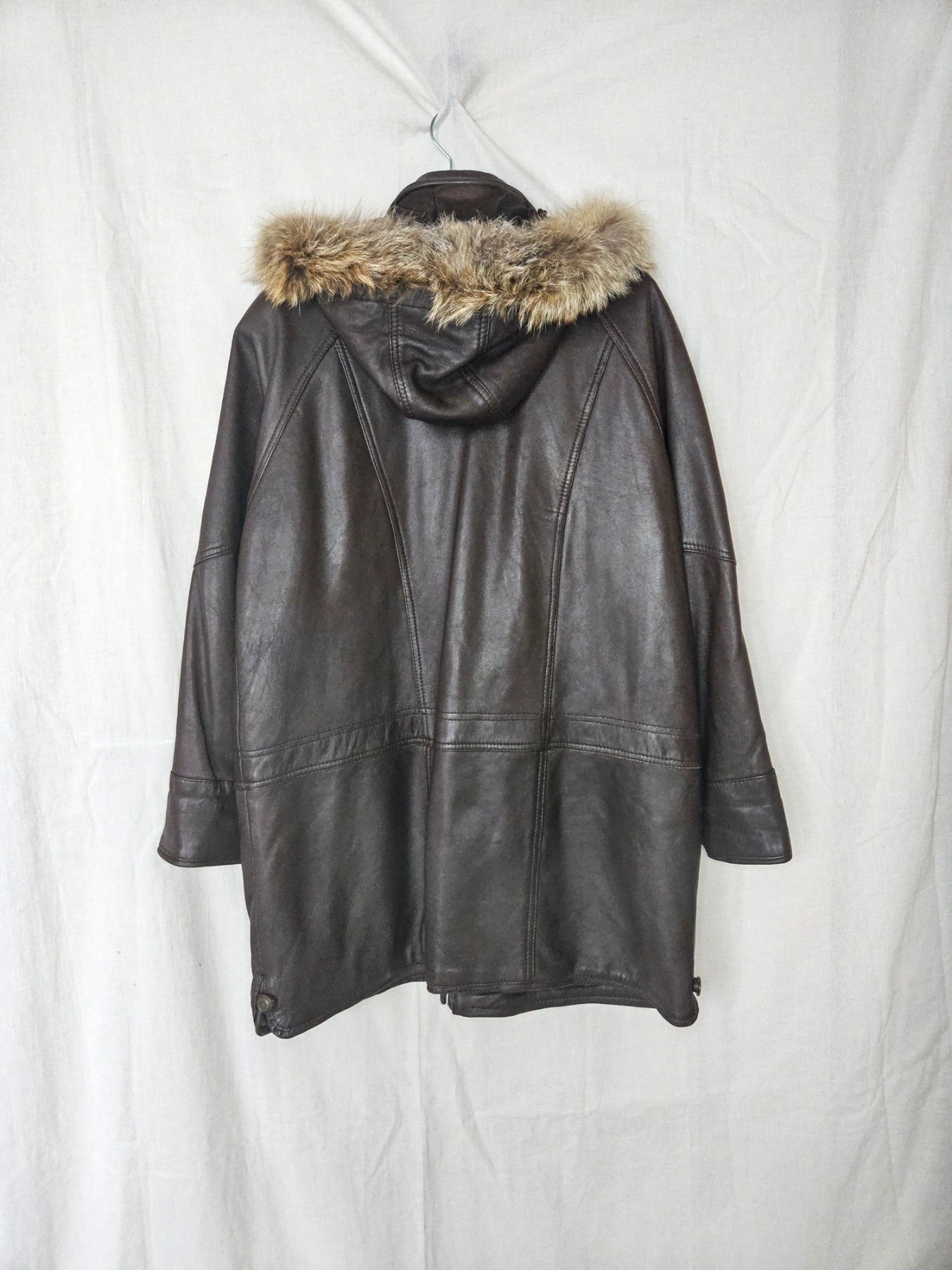 Jofama - gewatteerde leren jas | L