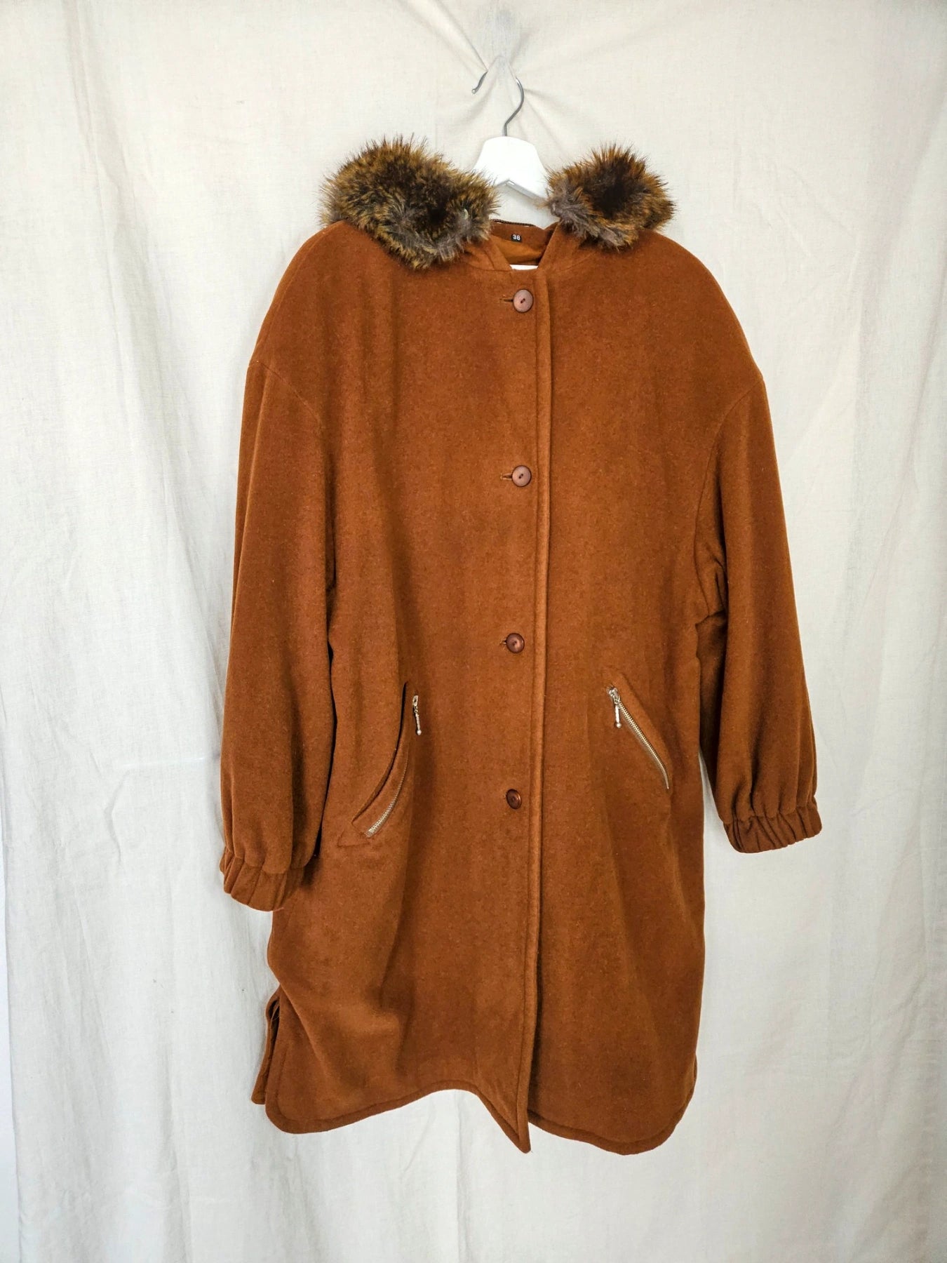 Artemis - wollen capuchon mantel | 3XL