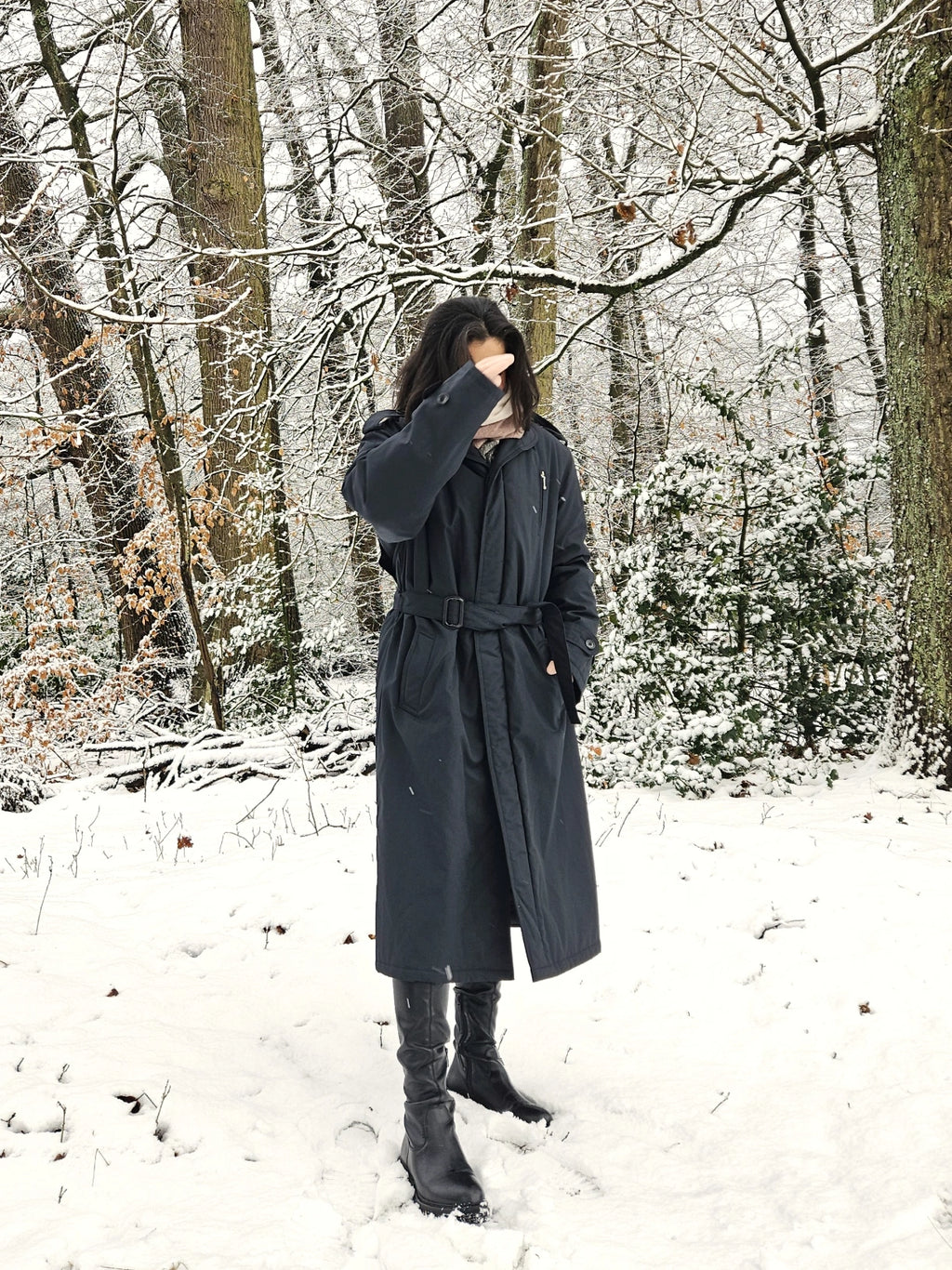 Mare - gewatteerde trenchcoat | 4XL