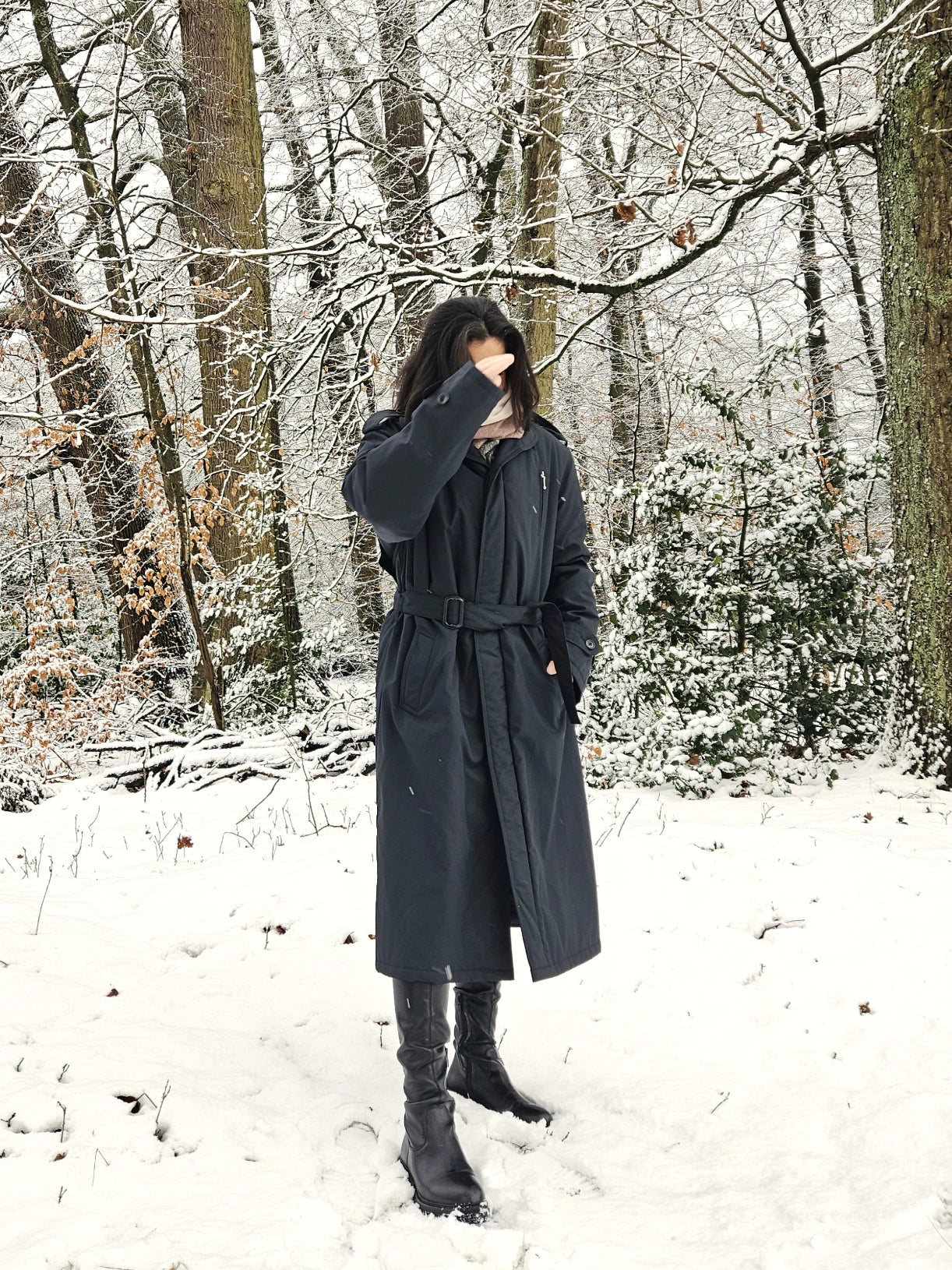 Mare - gewatteerde trenchcoat | 4XL