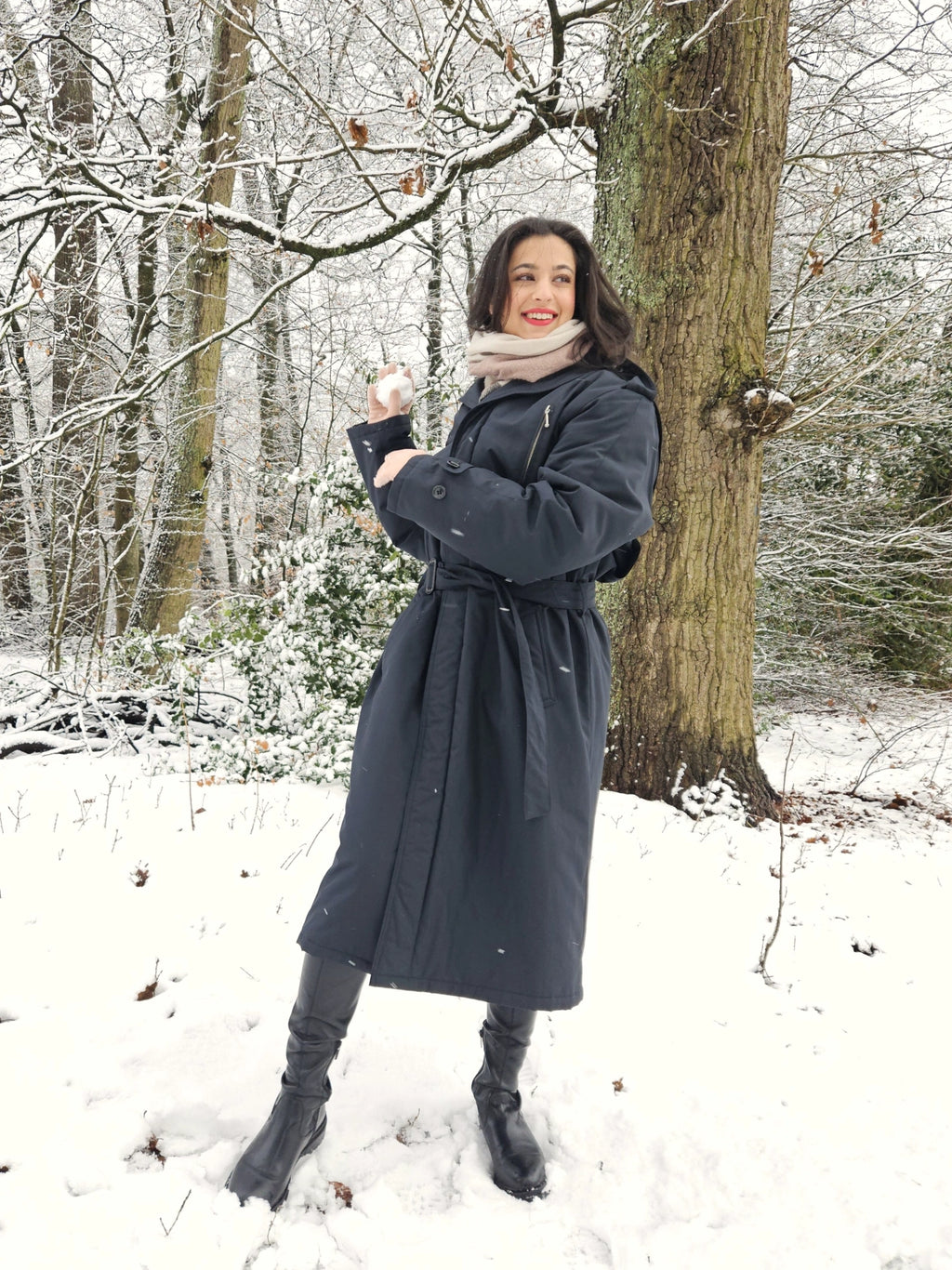 Mare - gewatteerde trenchcoat | 4XL