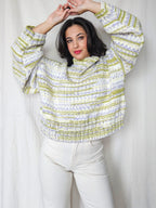 Colette - hand-gebreide cropped trui | free size