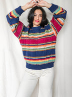 Iris - rainbow trui, wool blend | M