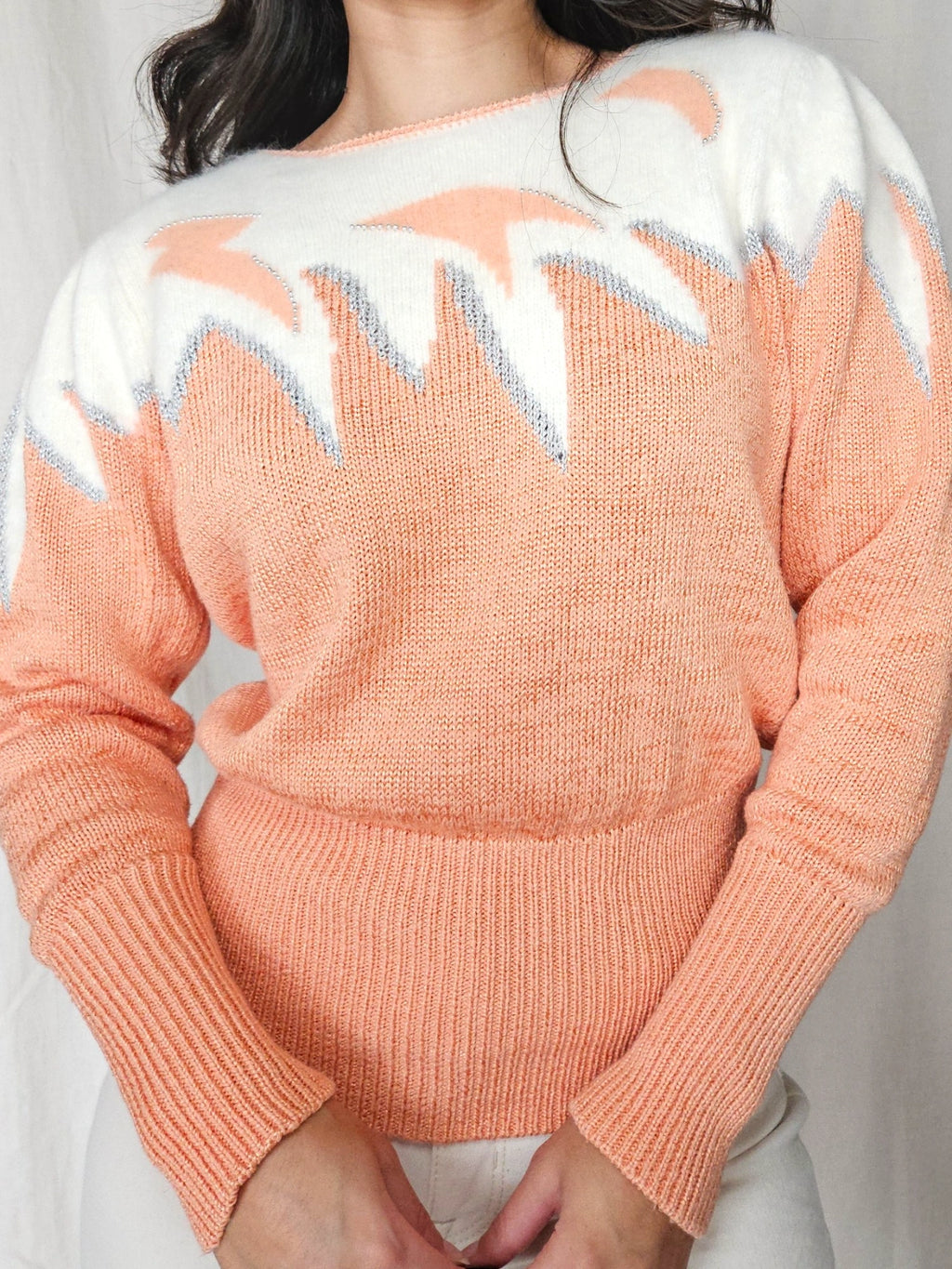 Hebe - fijn-gebreide trui, katoen | S/M