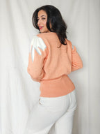 Hebe - fijn-gebreide trui, katoen | S/M