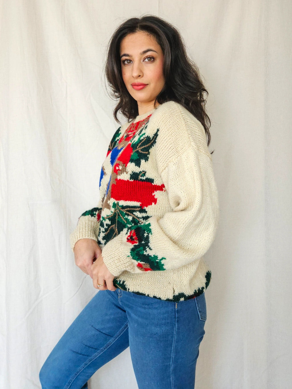 Luca - grof-gebreide trui, 100% virgin wol | 3XL