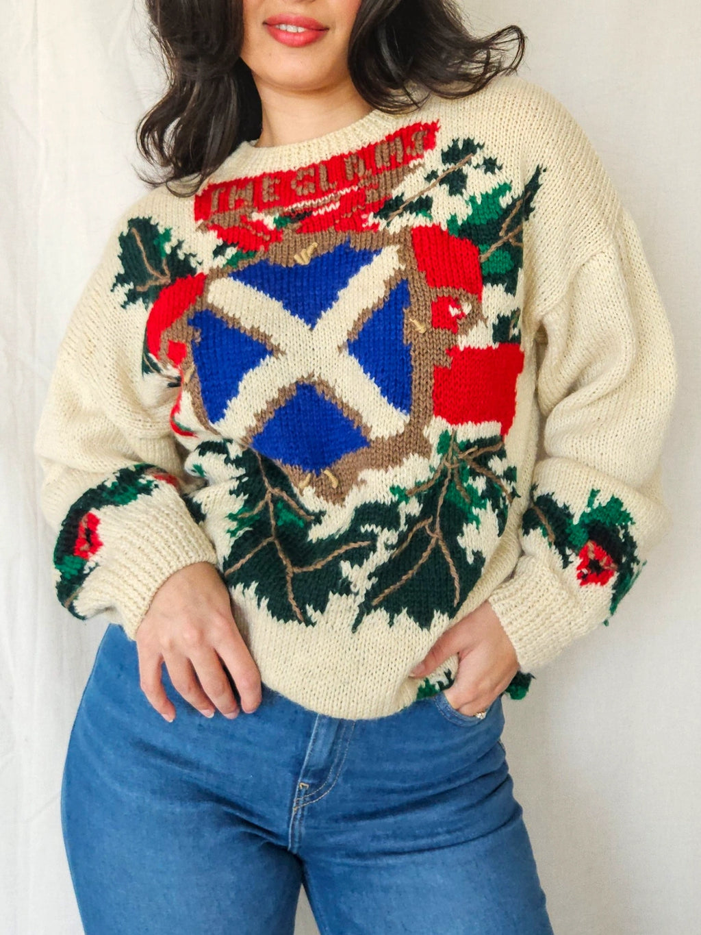 Luca - grof-gebreide trui, 100% virgin wol | 3XL