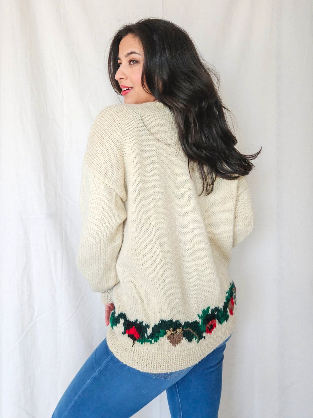 Luca - grof-gebreide trui, 100% virgin wol | 3XL