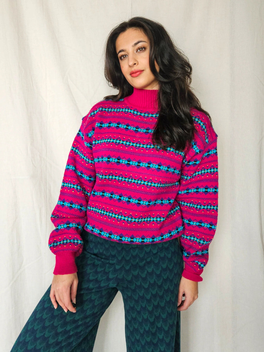 Vienna - fijn-gebreide coltrui, wool blend | XL