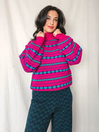 Vienna - fijn-gebreide coltrui, wool blend | XL