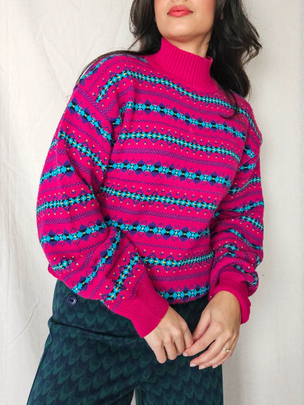 Vienna - fijn-gebreide coltrui, wool blend | XL