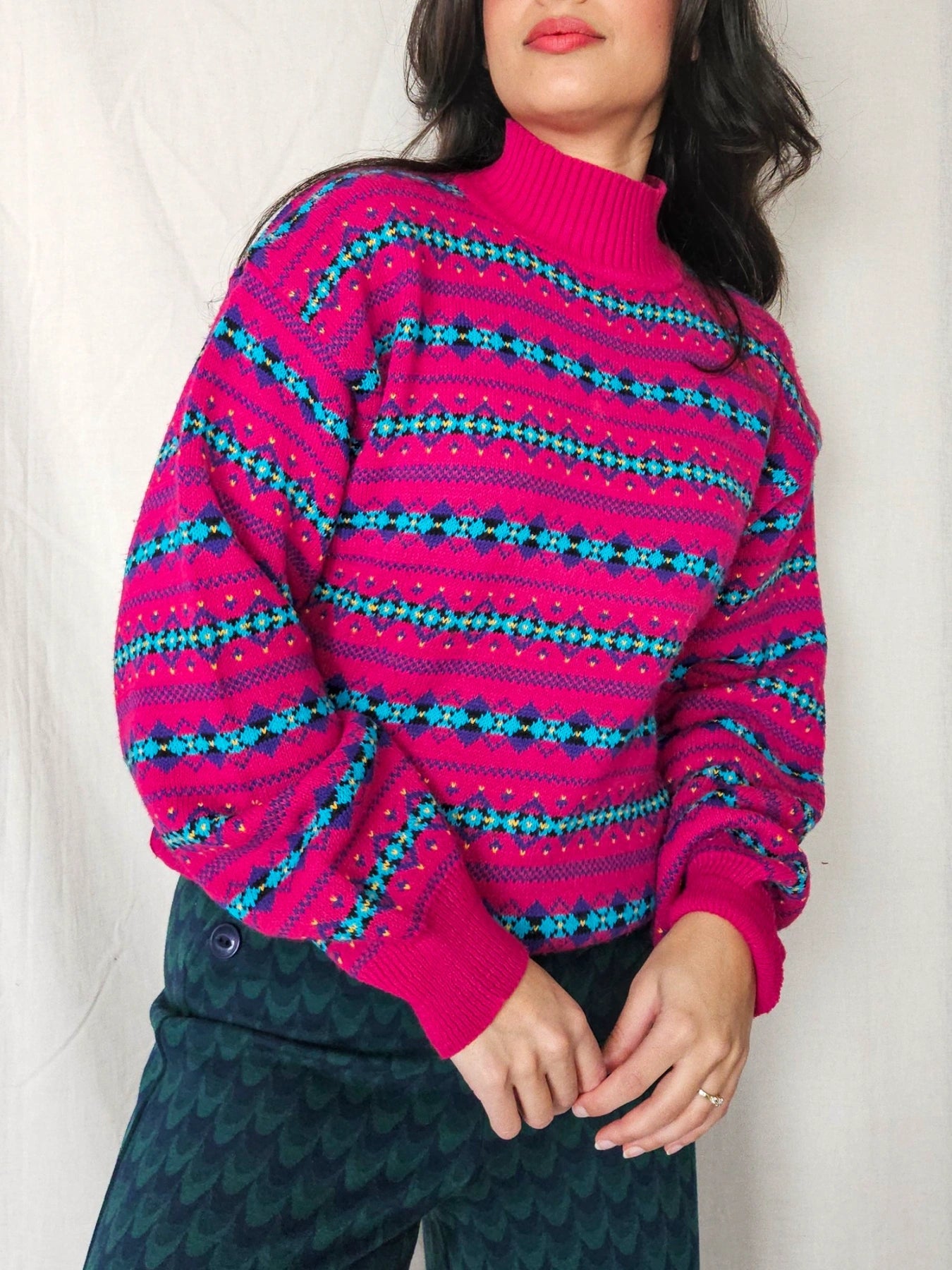 Vienna - fijn-gebreide coltrui, wool blend | XL