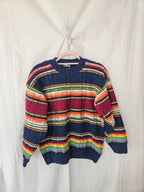 Iris - rainbow trui, wool blend | M