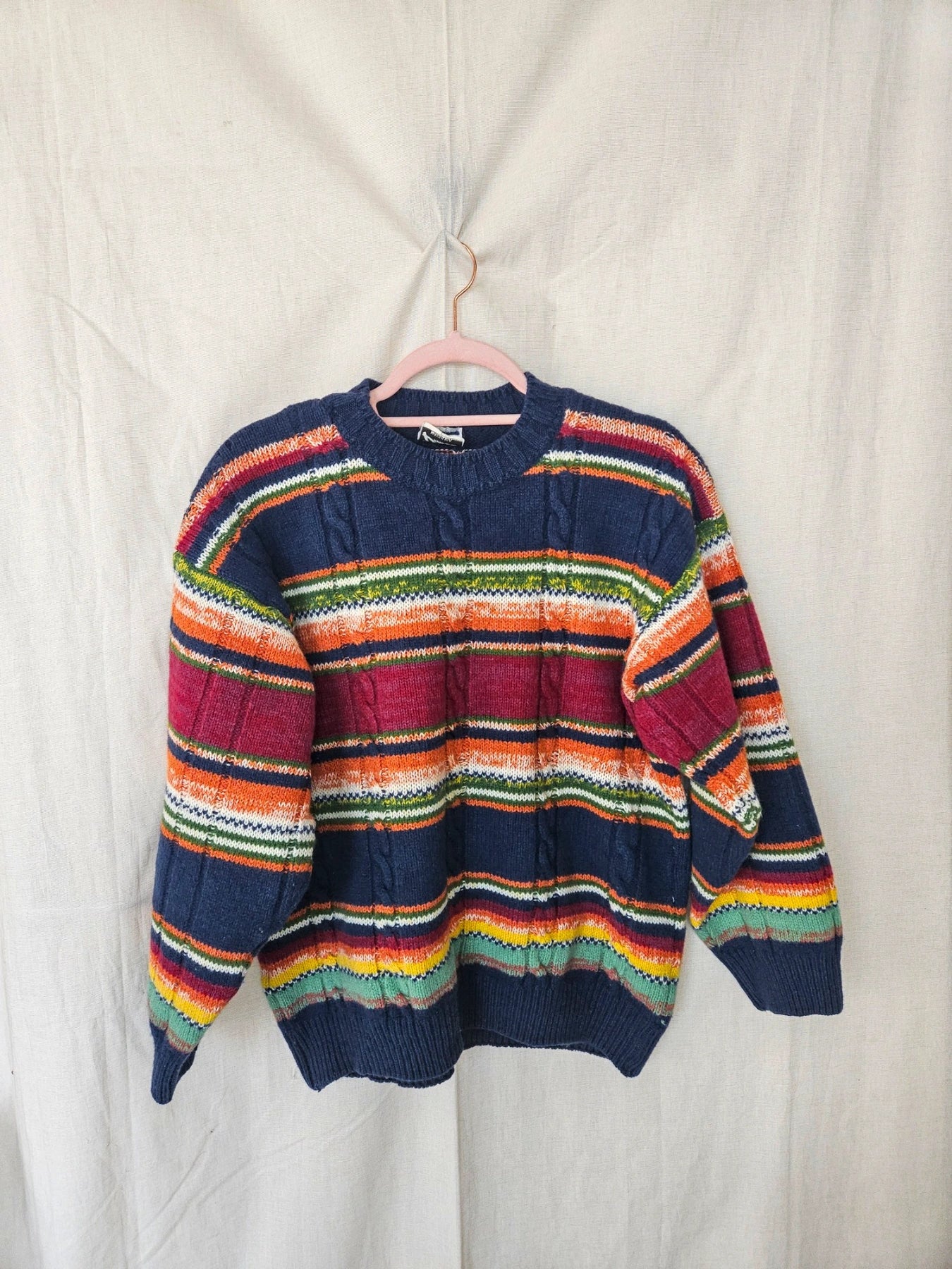 Iris - rainbow trui, wool blend | M