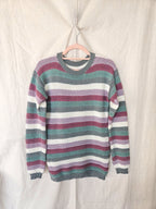 Georgia - hand-gebreide trui, wool blend | XL