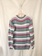 Georgia - hand-gebreide trui, wool blend | XL