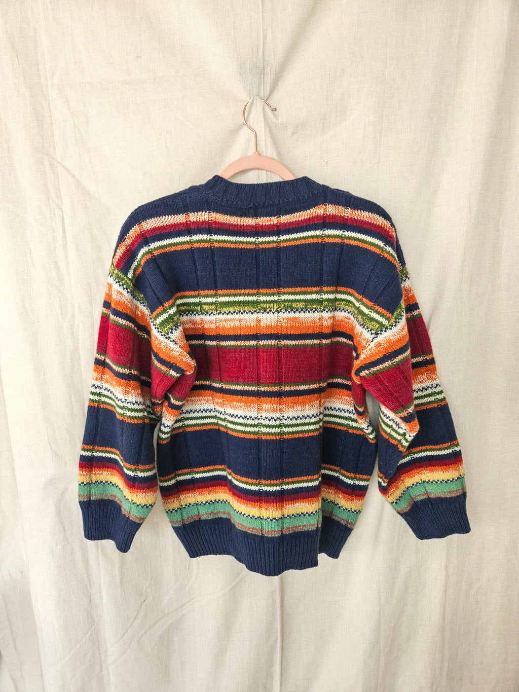 Iris - rainbow trui, wool blend | M