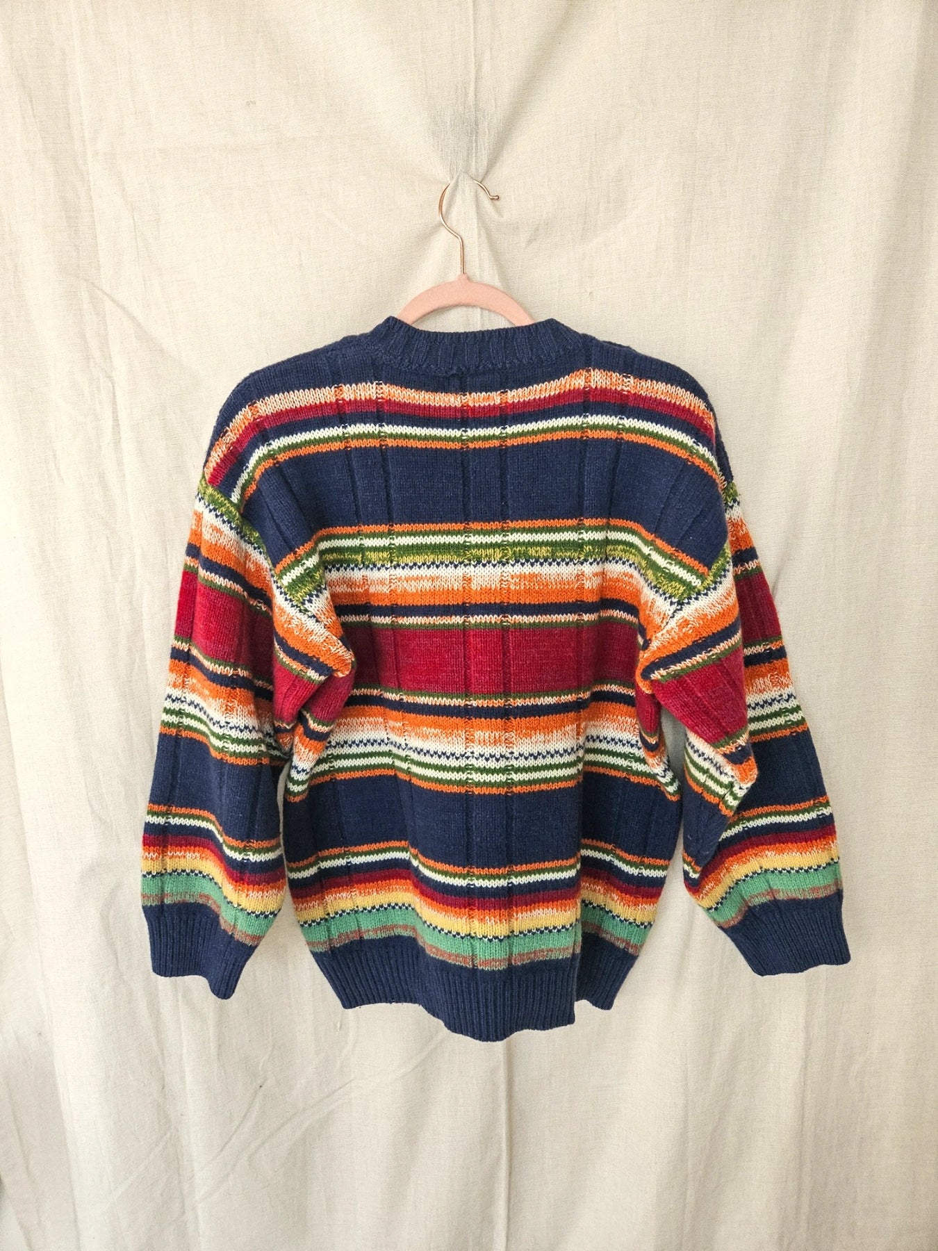 Iris - rainbow trui, wool blend | M