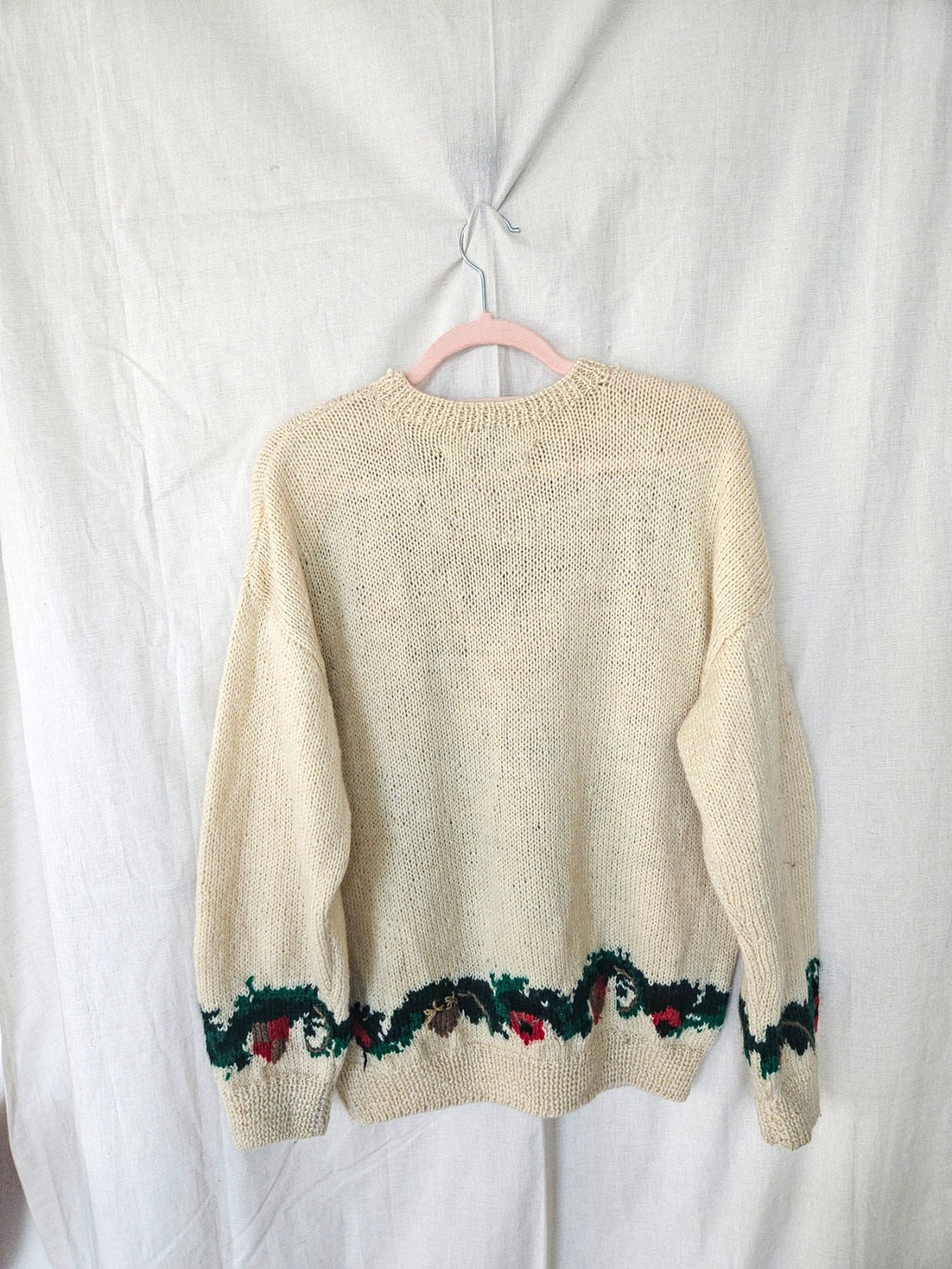 Luca - grof-gebreide trui, 100% virgin wol | 3XL