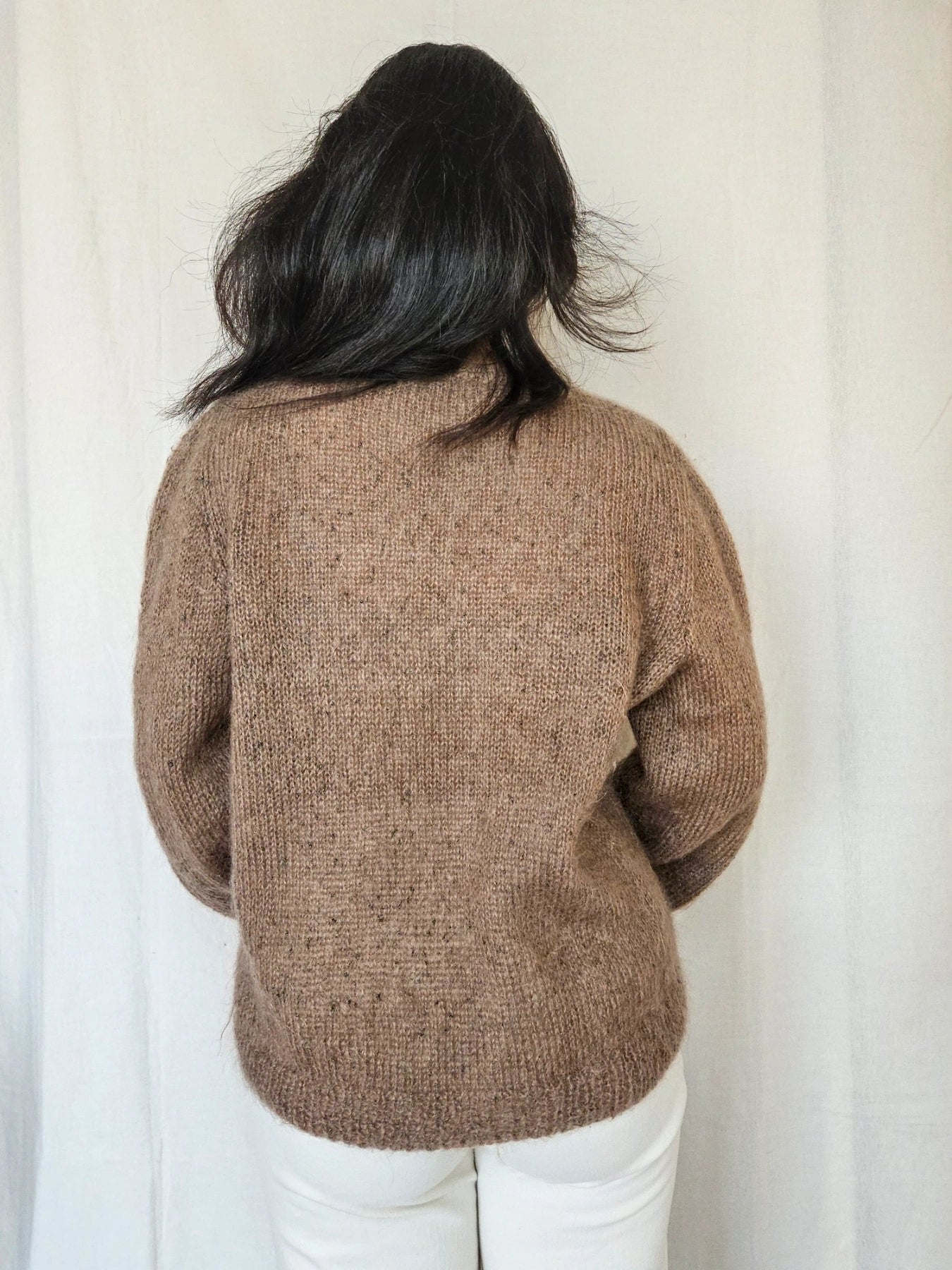 Beate - gebreide trui, wool blend | M