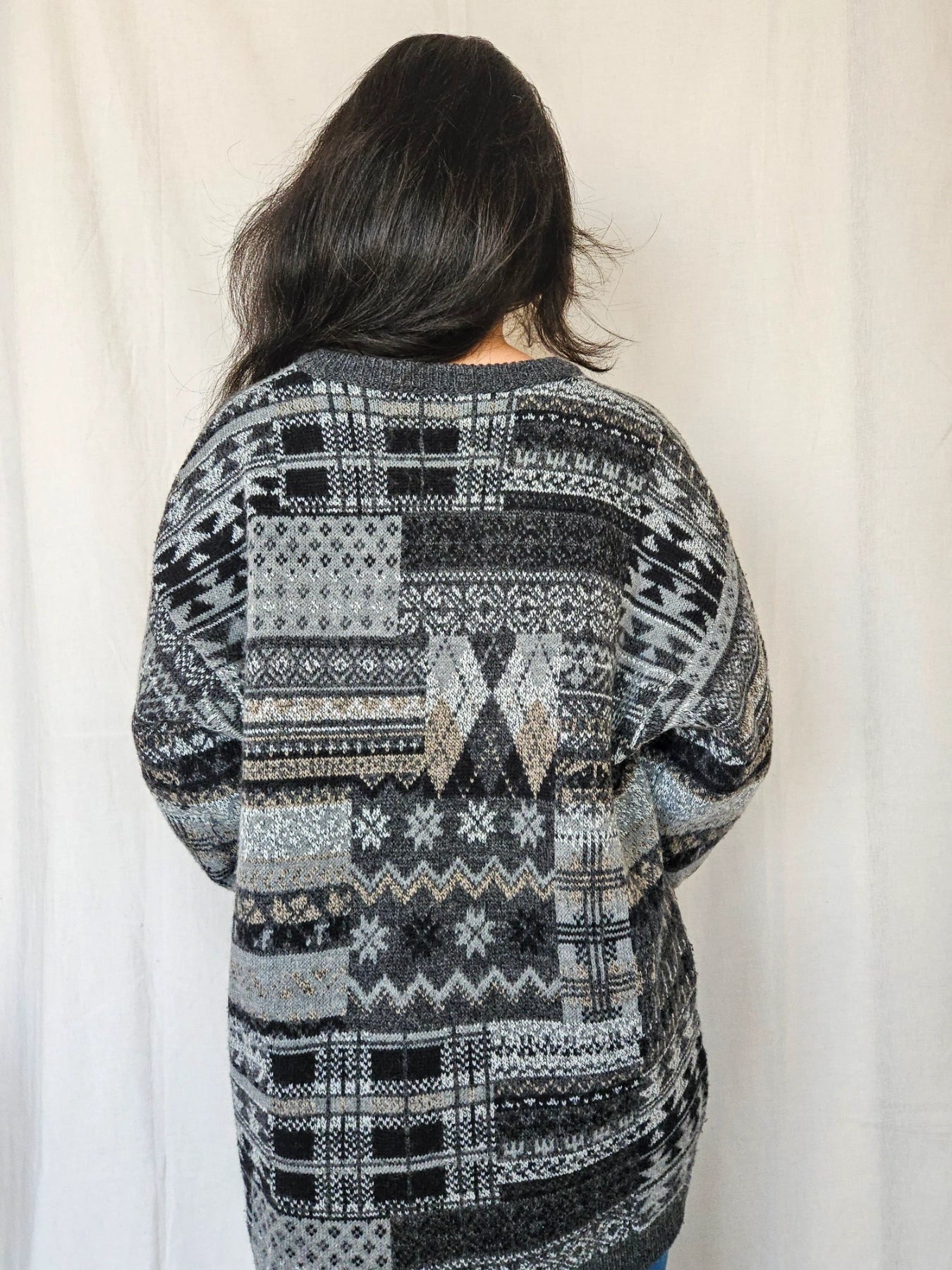 Priya - V-hals trui, wool blend | free size