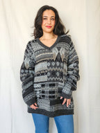 Priya - V-hals trui, wool blend | free size